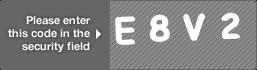 captcha code for visual authentication  letter E number 8 letter V number 2