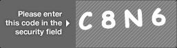 captcha code for visual authentication  letter C number 8 letter N number 6