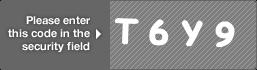captcha code for visual authentication  letter T number 6 letter Y number 9